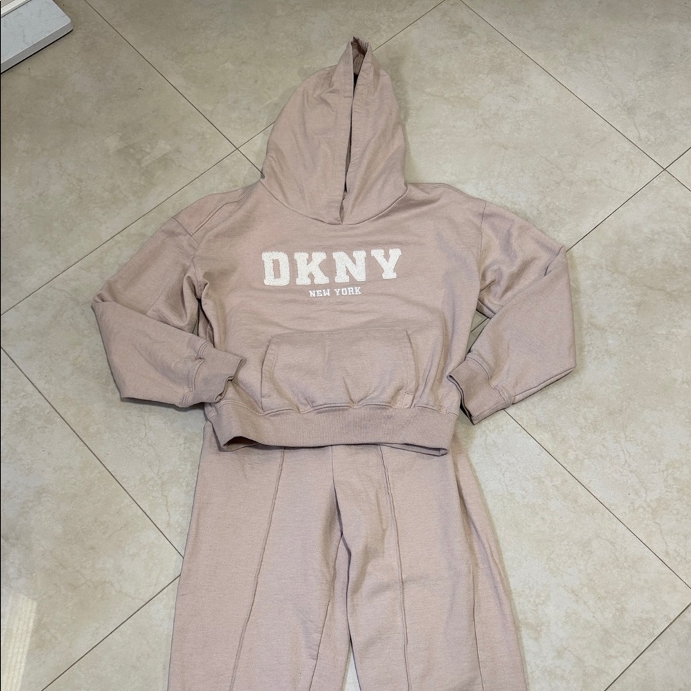 DKNY Girls Hoodie and Sweatpants Set